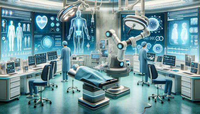 salle de chirurgie futuriste 
