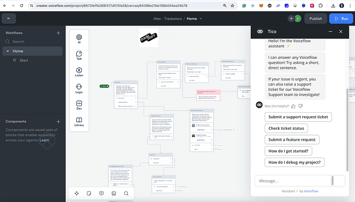 les chatbots ia voiceflow