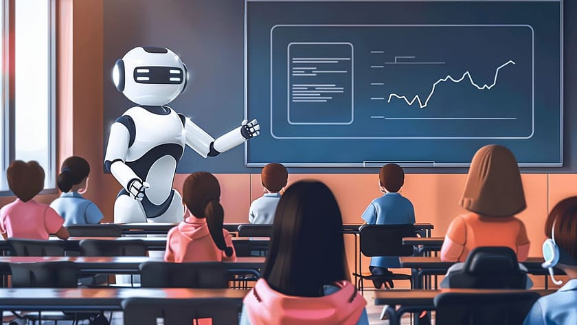 school robot student