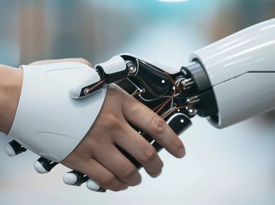 hands technology human