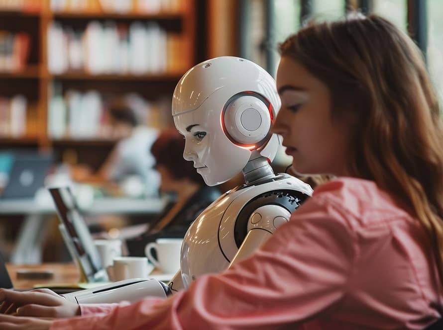 robot school women