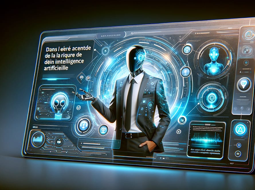 DALL·E 2024 06 10 12.19.46 A modern and sleek digital presentation slide in a 16 9 aspect ratio with a futuristic design. The slide should feature an image of a professional bu