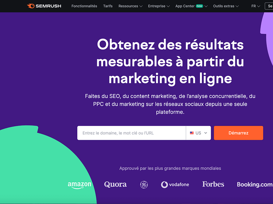 semrush landing